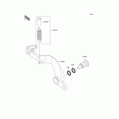 Схема вузла: Лапка гальма для Kawasaki KX85 KX85