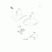 Схема узла: Сиденье для Kawasaki ZX900 Ninja ZX-9R
