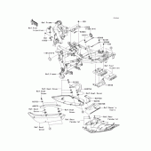 Схема вузла: Frame fittings(jkaer650aba035083-) для Kawasaki ER650 ER-6N ABS