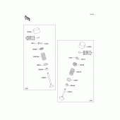 Схема узла: Клапан(ы)(1/2) для Kawasaki ZX1000 Ninja ZX-10R