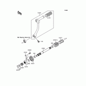 Схема вузла: Kickstarter mechanism (KLX110-A2/A3) для Kawasaki KLX110 KLX110
