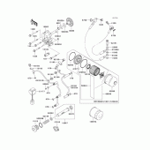 Схема вузла: Масляний насос & Масляний фільтр для Kawasaki VN1500 Vulcan 1500 Drifter