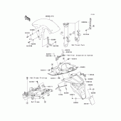 Схема вузла: Крило для Kawasaki ZR750 Z750S
