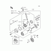 Схема вузла: Starter motor для Kawasaki ZX900 GPZ900R