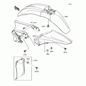 Схема узла: Крыло для Kawasaki KX100