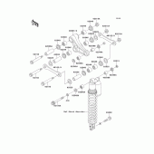 Схема узла: Подвеска для Kawasaki KX125