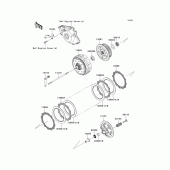 Схема вузла: Зчеплення для Kawasaki KX450 KX450F