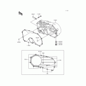 Схема вузла: Right engine cover(s) для Kawasaki VN800 Vulcan 800