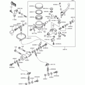 Схема вузла: Передній гальмівний циліндр для Kawasaki ZX600 Ninja ZX-6R