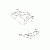 Схема узла: Наклейки (Ebony; a6f) для Kawasaki ZX1400 Ninja ZX-14