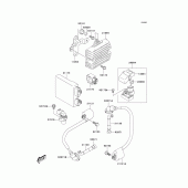 Схема вузла: Ignition system для Kawasaki KLV1000