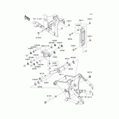 Схема узла: Подвеска/Задний амортизатор для Kawasaki VN900 VN900 Classic