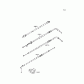 Схема вузла: Троси для Kawasaki ZR1100 Zephyr 1100RS