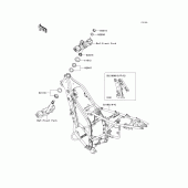 Схема вузла: Рама для Kawasaki KLX250 KLX250S