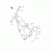 Схема вузла: Рама для Kawasaki KX85 KX85-II