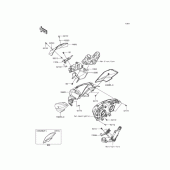 Схема вузла: Обтічник для Kawasaki ER250 Z250 ABS