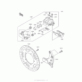 Схема вузла: Заднє гальмо для Kawasaki VN1700 Vulcan 1700 Voyager ABS