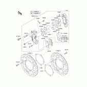 Схема узла: Передний тормоз для Kawasaki VN1700 VN1700 Classic ABS