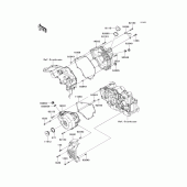 Схема вузла: Engine cover(s) для Kawasaki EX250 Ninja 250R