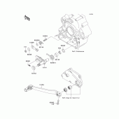 Схема узла: Переключатель передач для Kawasaki KLX250 KLX250