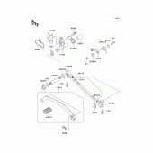 Схема вузла: Перемикач передач для Kawasaki EN500 Vulcan 500 LTD