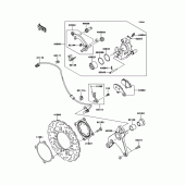 Схема вузла: Заднє гальмо для Kawasaki ZX1000 Z1000SX ABS