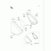 Схема вузла: Side covers для Kawasaki VN750 Vulcan 750