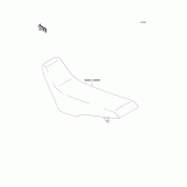 Схема вузла: Сидіння для Kawasaki KLX300R