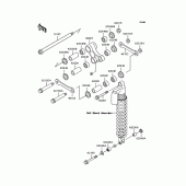 Схема вузла: Задня підвіска для Kawasaki KLX250 D-Tracker