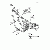 Схема вузла: Кріплення для Kawasaki EN400 Vulcan 400