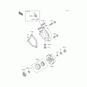 Схема узла: Водяной насос для Kawasaki KL250 KLR250