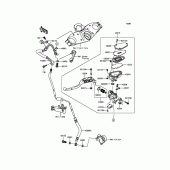 Схема вузла: Clutch Master Cylinder для Kawasaki ZG1400 Concours 14 ABS