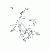 Схема узла: Рама для Kawasaki KLX250 KLX250SF