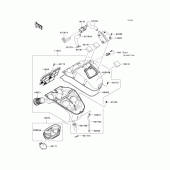 Схема вузла: Повітряний фільтр Kawasaki KLE650 Versys 650