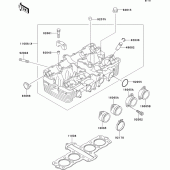 Схема вузла: Головка циліндра для Kawasaki ZR550 Zephyr