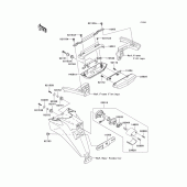 Схема вузла: Задній ліхтар (Стоп-сигнал) для Kawasaki ZG1400 Concours 14