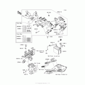 Схема узла: Электрооборудование для Kawasaki ZX1000 Ninja 1000 ABS
