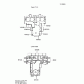 Схема вузла: Болти картера двигуна для Kawasaki ZX600 Ninja 600R