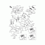 Схема вузла: Cowling(1/2)(kle500-a6) для Kawasaki KLE500