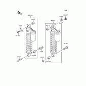 Схема вузла: Підвіска/амортизатор для Kawasaki ZR400 Zephyr X