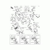 Схема узла: Облицовочные элементы (Zx600-d2/d3) для Kawasaki ZX600 Ninja ZX-6