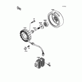 Схема вузла: Генератор для Kawasaki VN1500 Vulcan 1500L