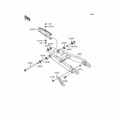Схема вузла: Задній важіль (маятник) для Kawasaki KL250 KL250 Super Sherpa