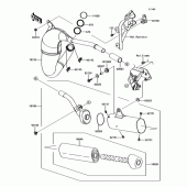 Схема вузла: Глушник для Kawasaki KX85 KX85-II
