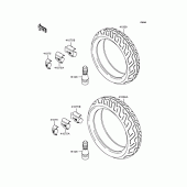 Схема узла: Шины для Kawasaki ZX750 Ninja ZX-7R