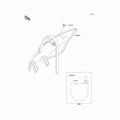 Схема узла: Аксессуары для Kawasaki KX250/ KX252 KX250F