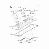 Схема узла: Клапанная крышка для Kawasaki ZR750 Z750 ABS