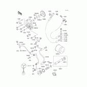 Схема вузла: Масляний насос & Масляний фільтр Kawasaki VN1500 VN1500 Classic Tourer