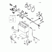 Схема вузла: Electrical equipment для Kawasaki KL250 KLR250