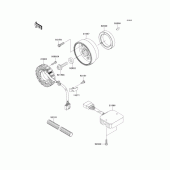 Схема вузла: Генератор для Kawasaki EJ400 W400